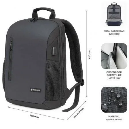 Subblim Nomad Xpand Air Padding Mochila Expandible 18-21L Negro Subblim Nomad Xpand Air Padding Mochila Expandible 18-21L Negro